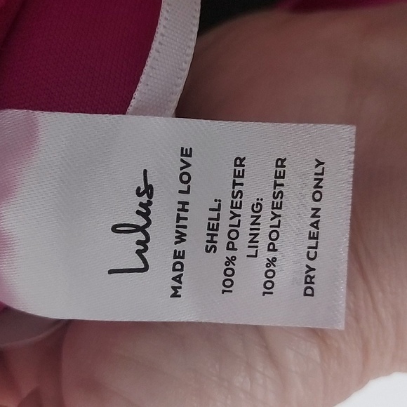 NWT Lulu's Heavenly Hues Magenta Formal Maxi Dress Bridesmaid Prom Size Medium - Picture 8 of 9